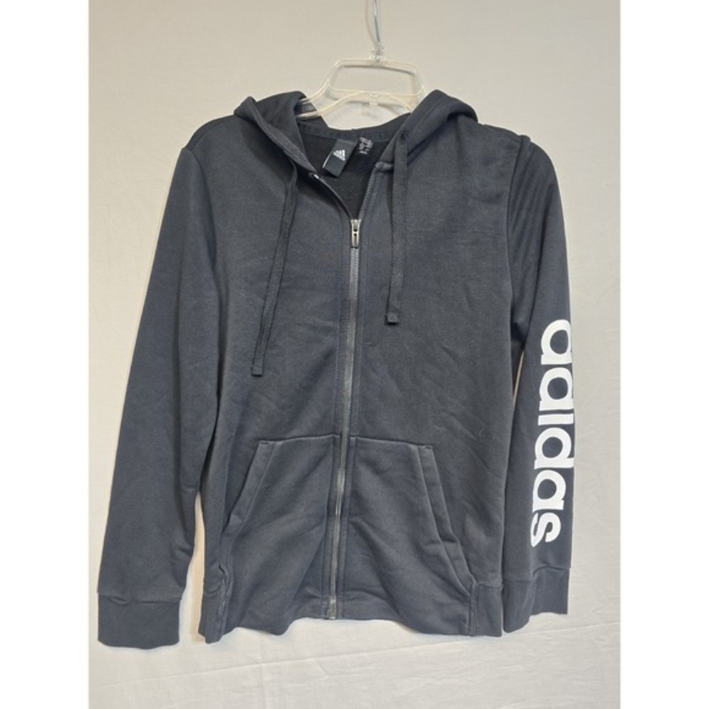Adidas Women's‎ Zip Up Jacket  M 12-14 Black